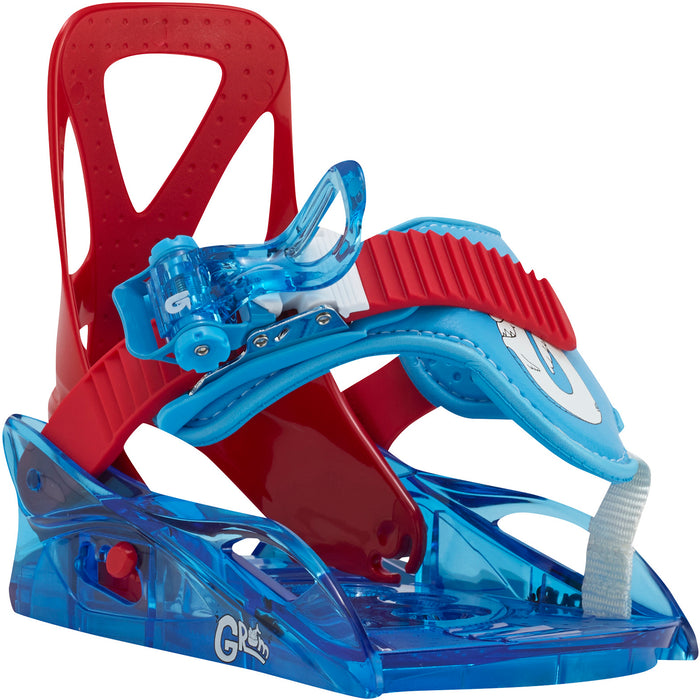 Burton Grom Snowboard Bindings - Little Kids' 2022 Red/Blue Detail 3 View
