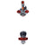G3 Ion LT 12 Alpine Touring Ski Bindings 2021 Orange/Silver