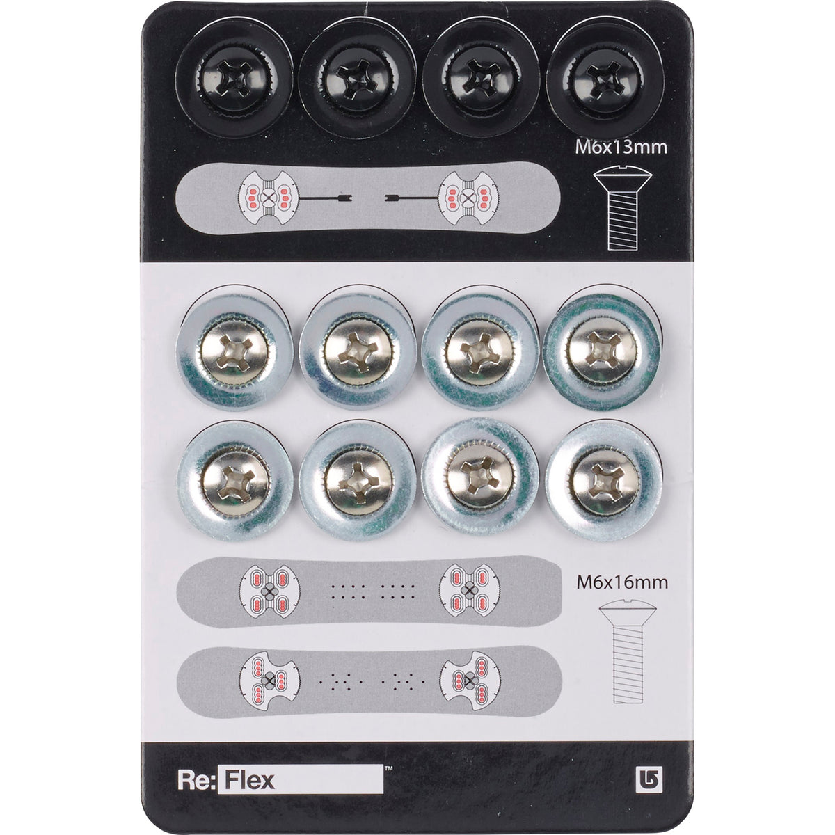 Burton M6 Hardware Replacement Silver