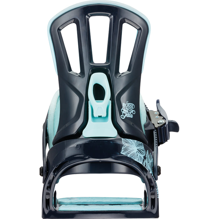 Rossignol Gala Snowboard Bindings - Women's 2016 Black/Aqua Back View