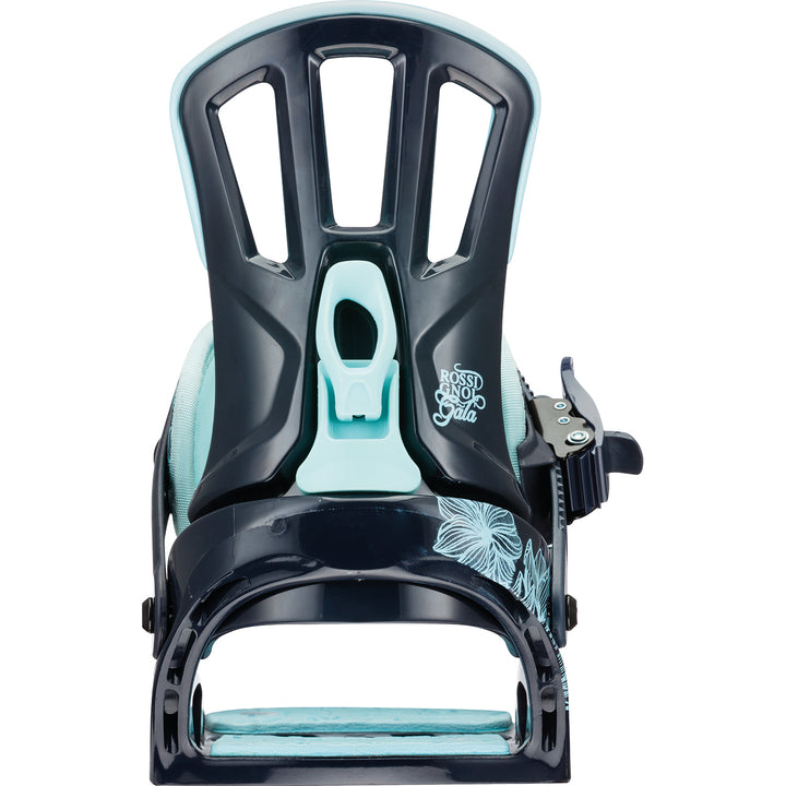 Rossignol Gala Snowboard Bindings - Women's 2016 Black/Aqua Back View