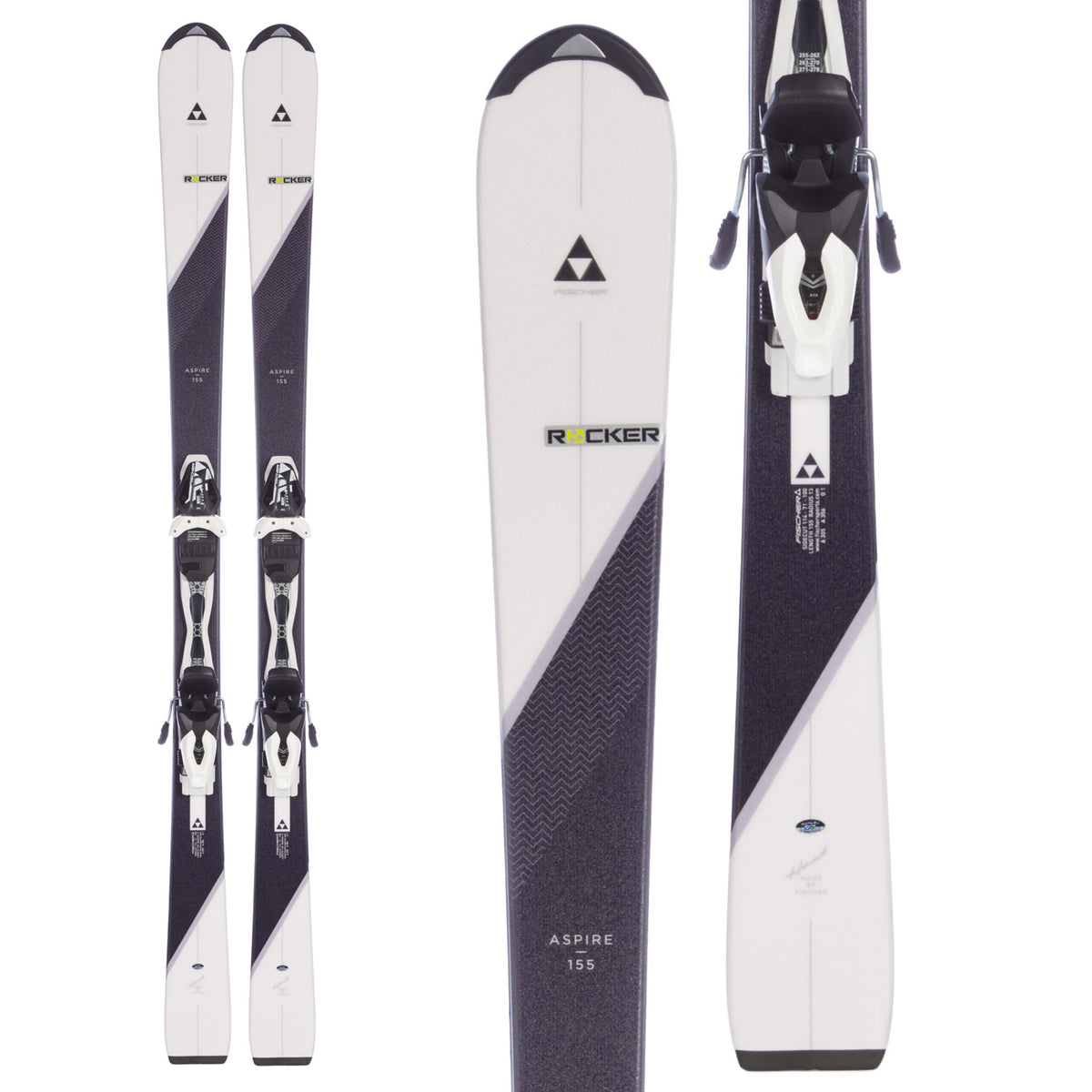 Fischer Aspire Track Skis + W9 Womantrack Bindings - Women's 2016
