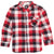 Volcom Bert Flannel Long-Sleeve Shirt (Ages 2-7) - Little Boys' Deep Red Front View