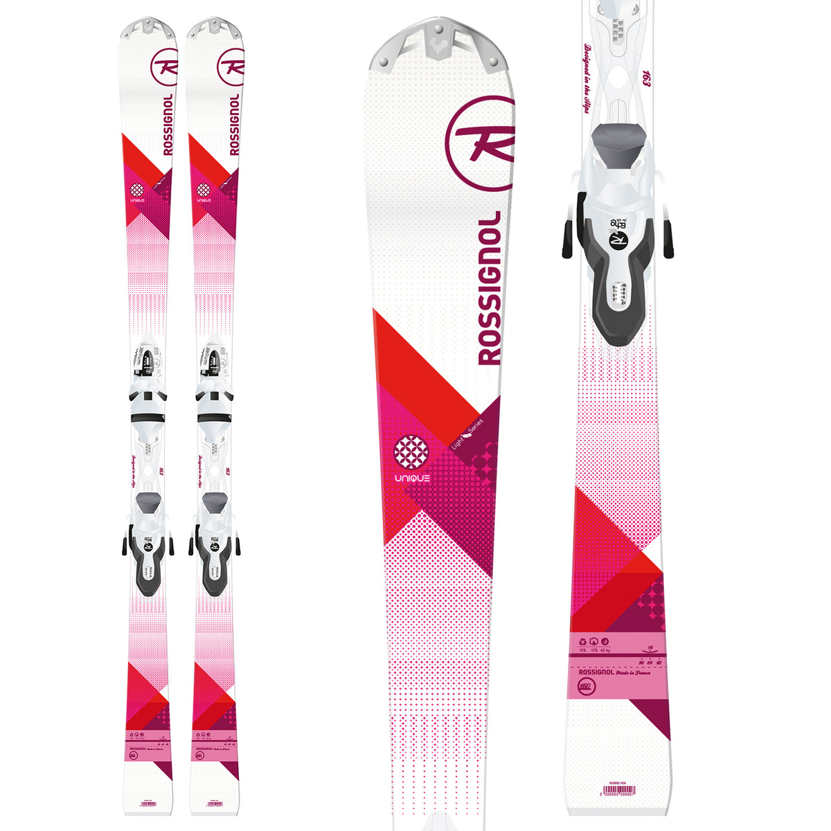 Rossignol Unique Skis + Xelium Saphir 100 Bindings - Women's 2016