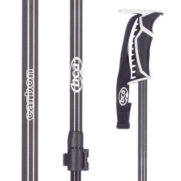 BCA Scepter Adjustable Carbon/Aluminum Ski Poles 2017