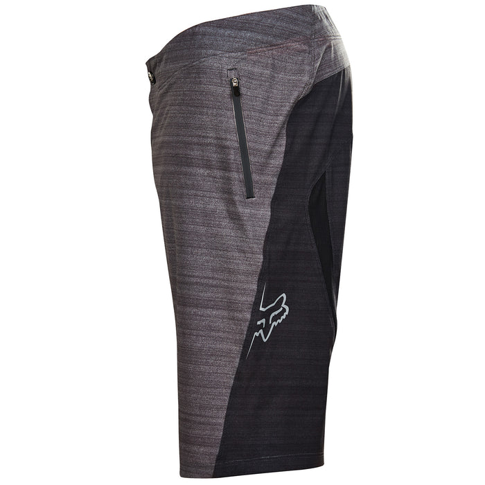 Fox Attack Q4 Shorts Charcoal Heather Side View