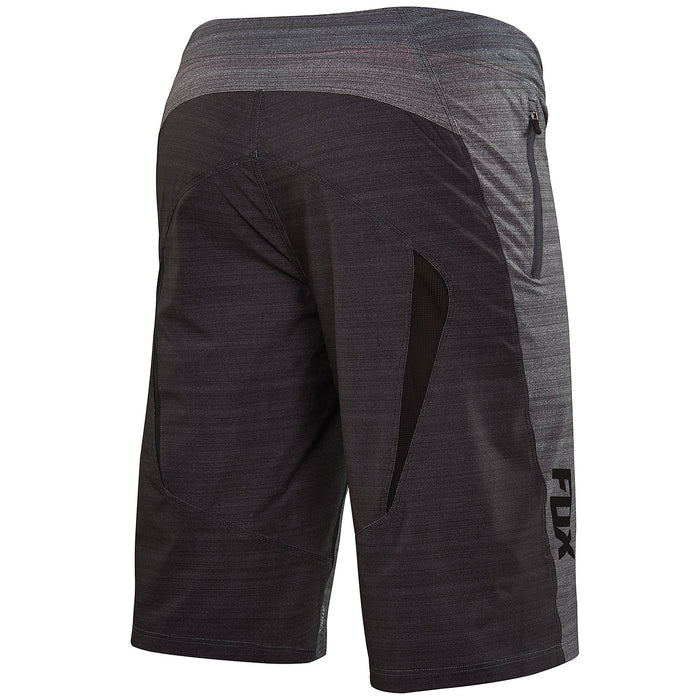 Fox Attack Q4 Shorts Charcoal Heather Back View