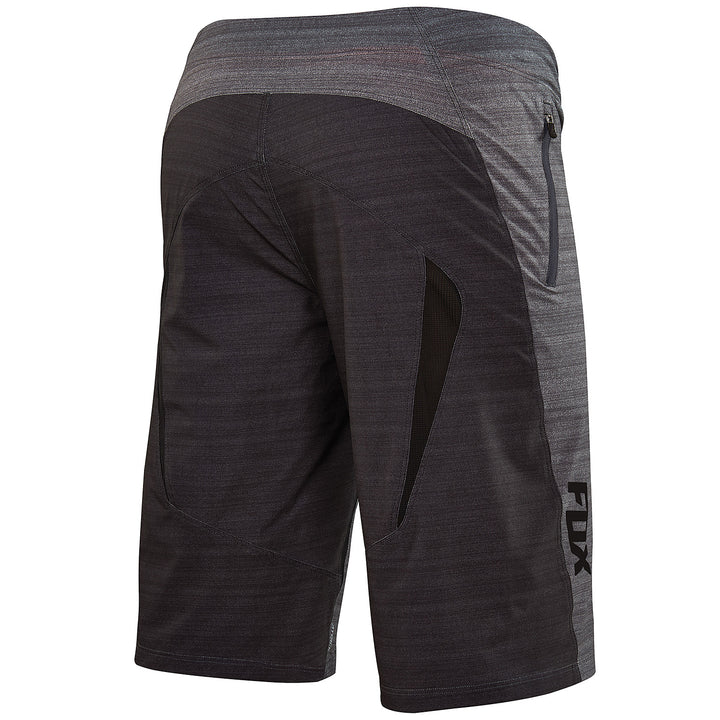 Fox Attack Q4 Shorts Charcoal Heather Back View