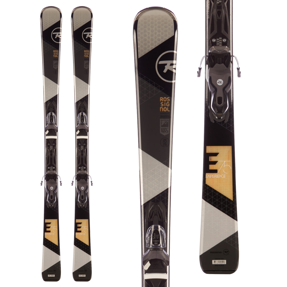 Rossignol Experience 75 Skis + Xelium 100 Bindings 2016