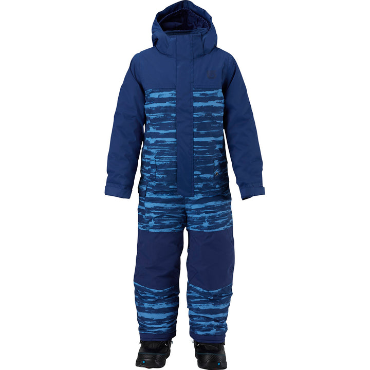 Burton Minishred Striker One Piece - Little Boys' Boro Sloppy Stripe/Boro Front View