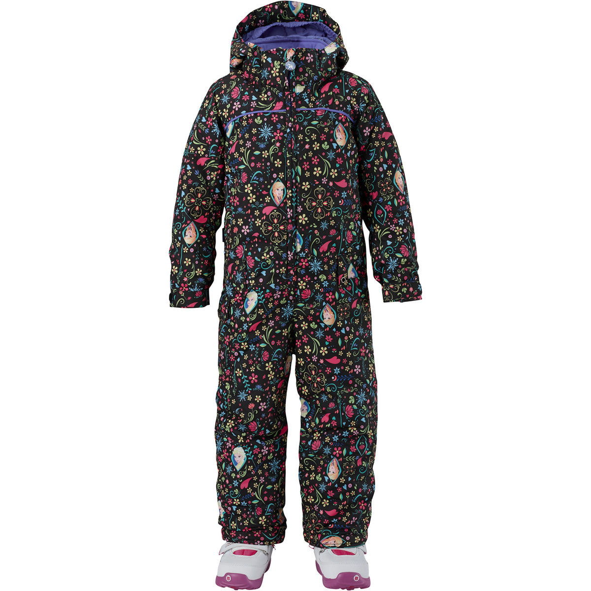 Burton Minishred Illusion One Piece - Little Girls' Elsa & Anna Frozen Front View