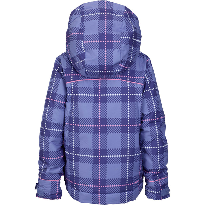 Burton Minishred Elodie Jacket - Little Girls' Inky-Dinky Plaid Back View