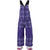Burton Minishred Maven Bib Pants - Little Girls' Inky-Dinky Plaid Front View