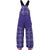 Burton Minishred Maven Bib Pants - Little Girls' Inky-Dinky Plaid Back View