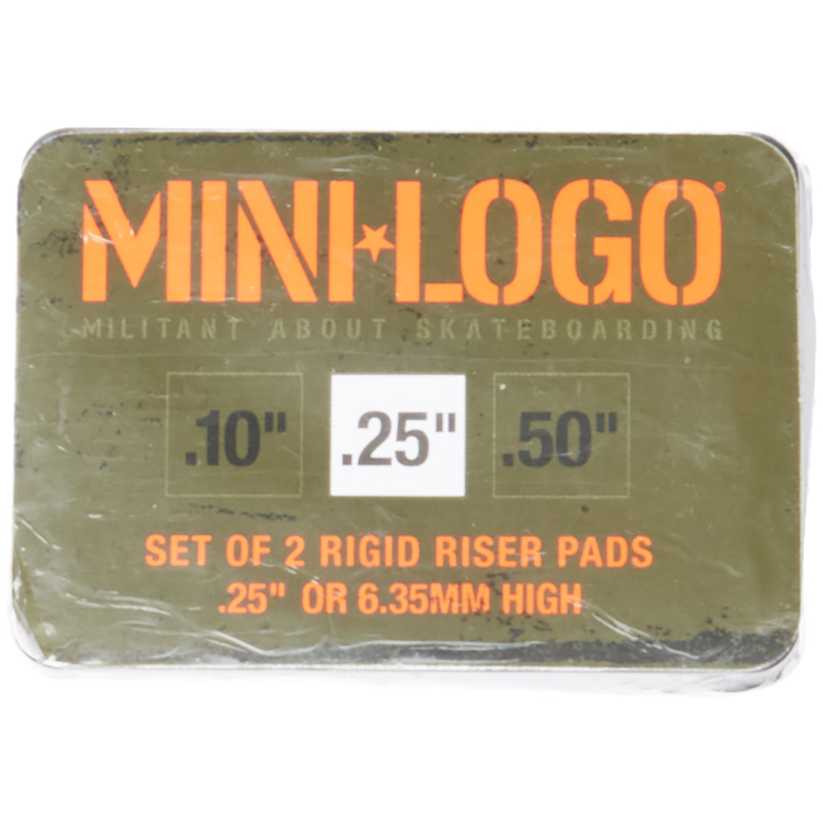 Mini Logo Rigid .25" Riser Pads