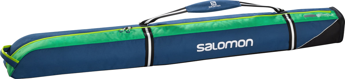 Salomon Extend Single Pair Padded Ski Bag Midnight Blue/Real Green/Granny Green
