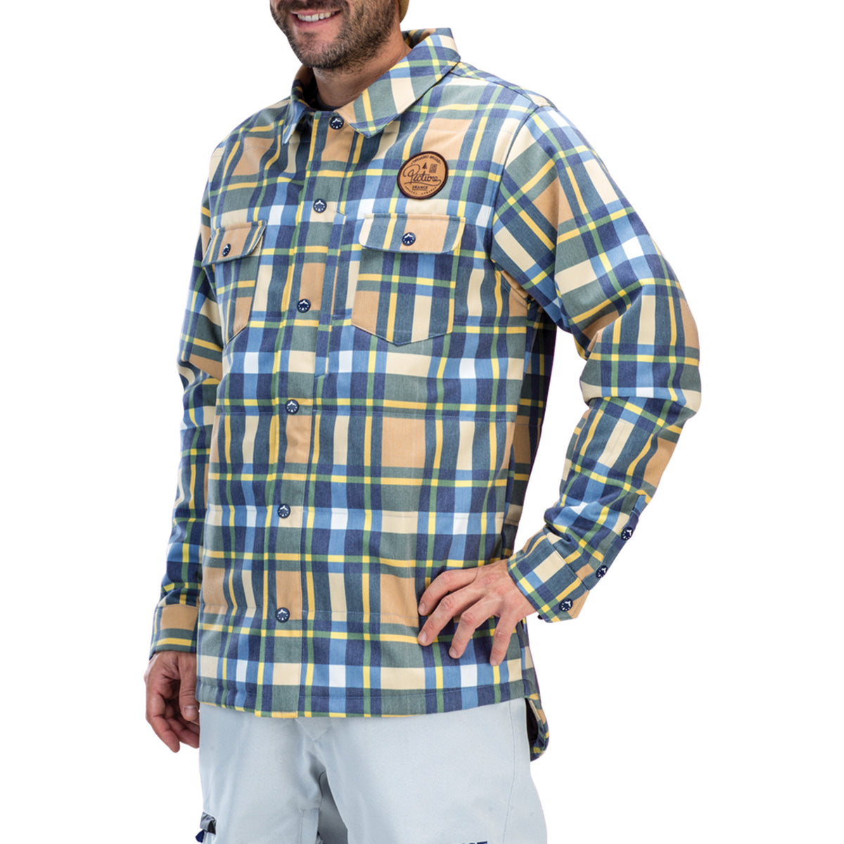 Picture Organic Ridingo Shirt Jacket Brown Plaid
