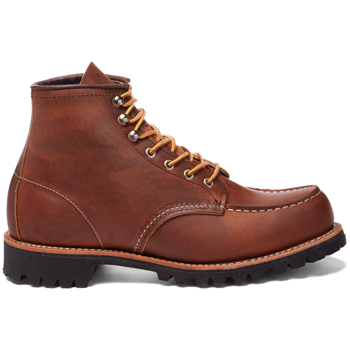 Red Wing 2942 Roughneck Moc Toe Boot Copper R&T Side View