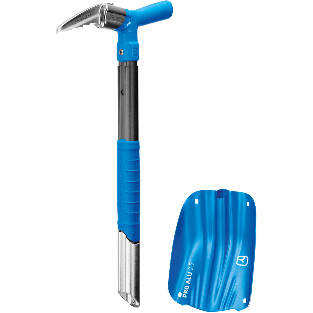 Ortovox PRO Alu III + Pocket Spike Safety Blue