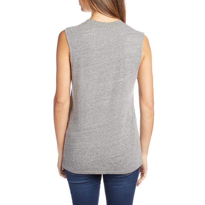 Sub_Urban Riot Kale Muscle Tank Top - Women's Heather Grey Back View