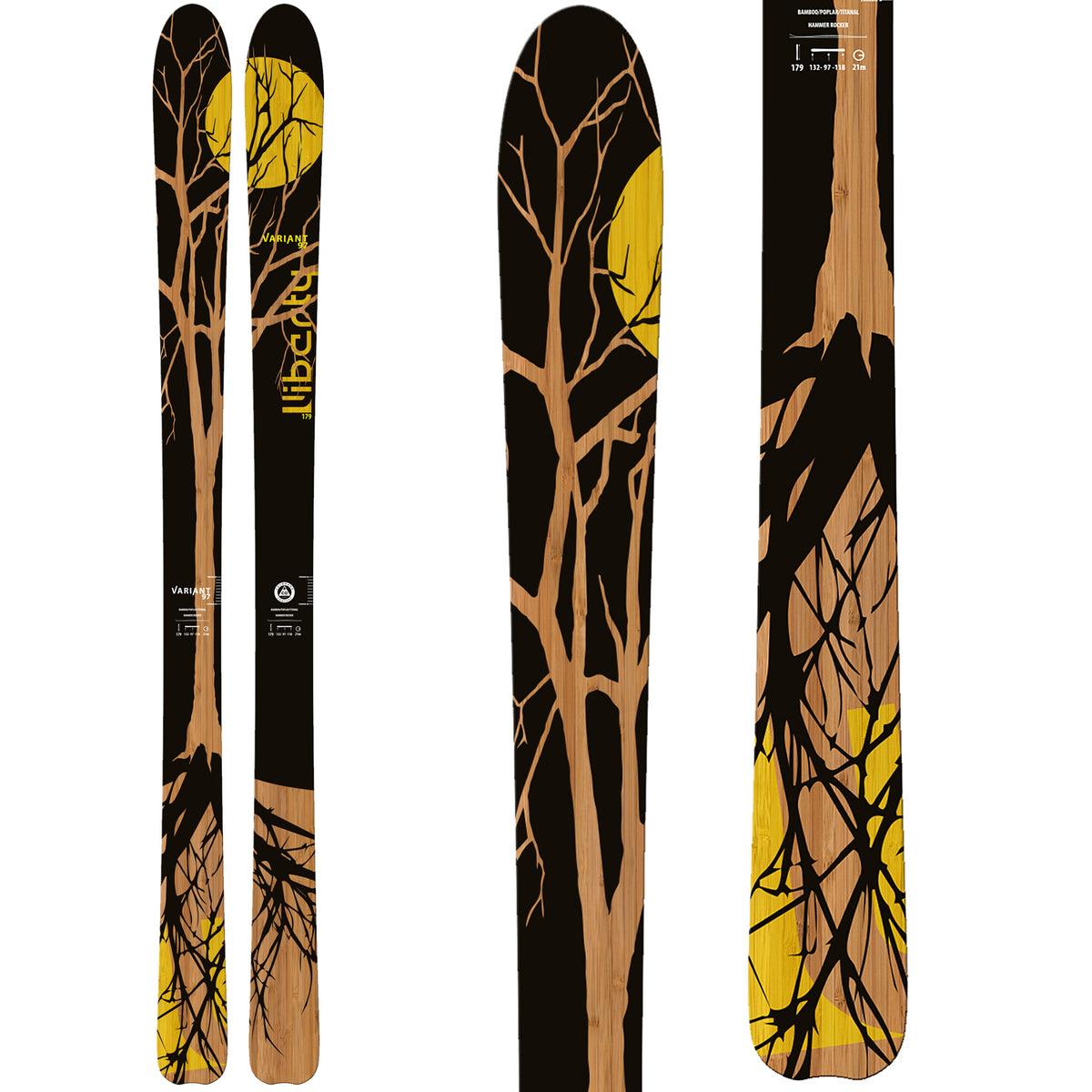 Liberty Variant 97 Skis 2016 Top View