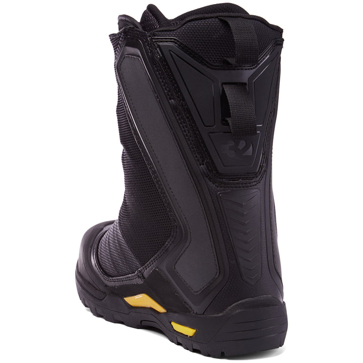 32 Jeremy Jones Pro Model Snowboard Boots 2016 Black/Black Back View