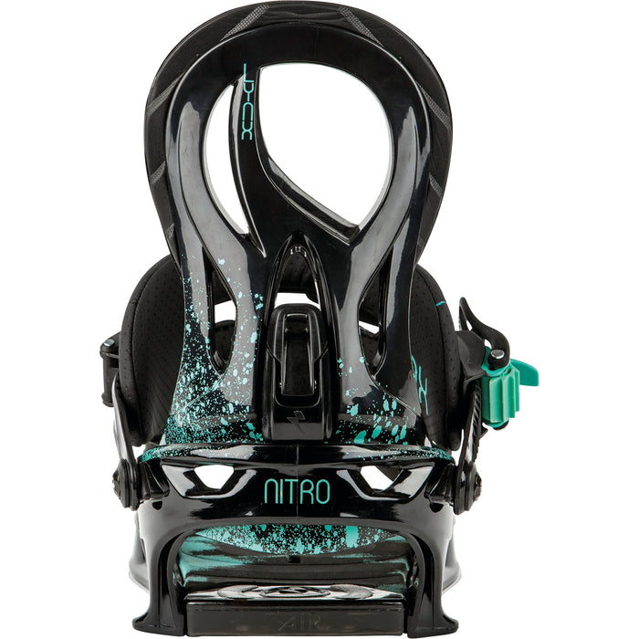 Nitro Lynx Snowboard Bindings - Women's 2016 Black Back View