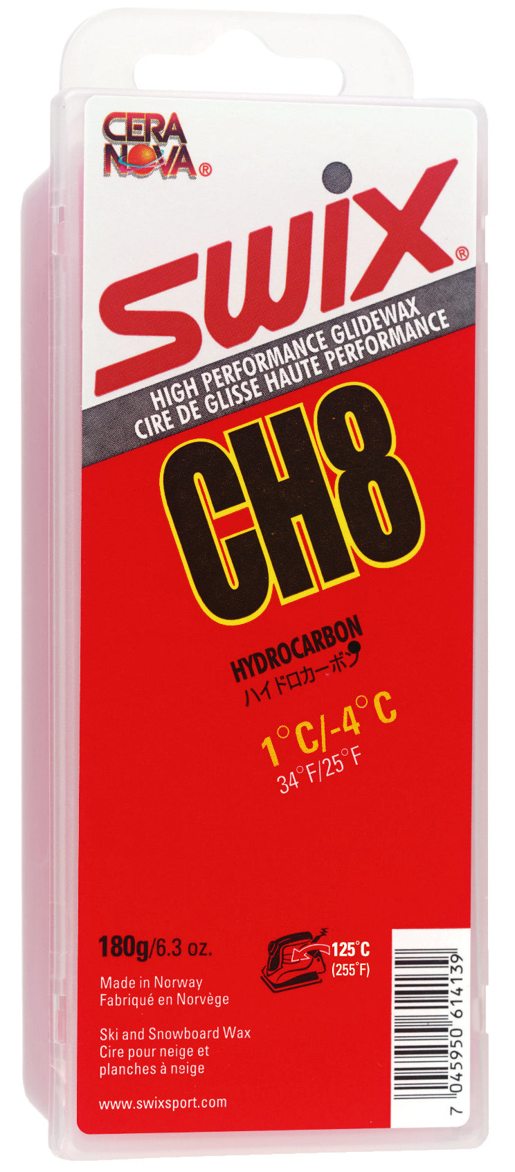 SWIX CH8 Red 180g Wax None