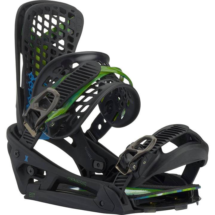 Burton Genesis X EST Snowboard Bindings 2016 Black/Tappy Front View