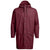 RAINS The Long Jacket Bordeaux Front View
