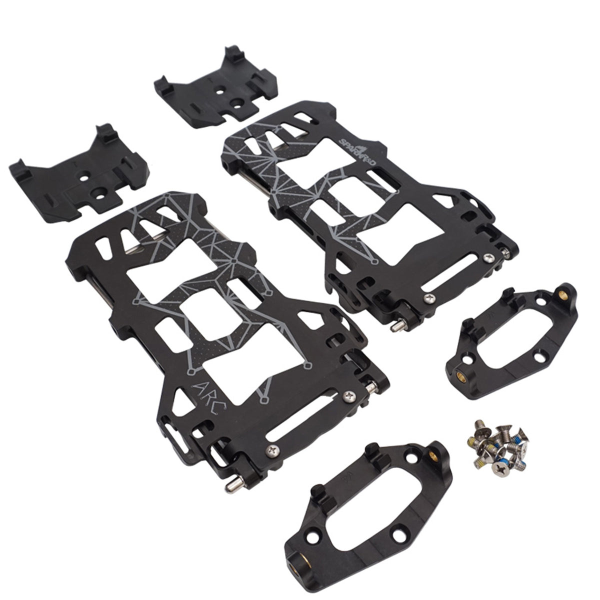Spark R&D Arc Splitboard Baseplate Kit - Women's  Black Front View