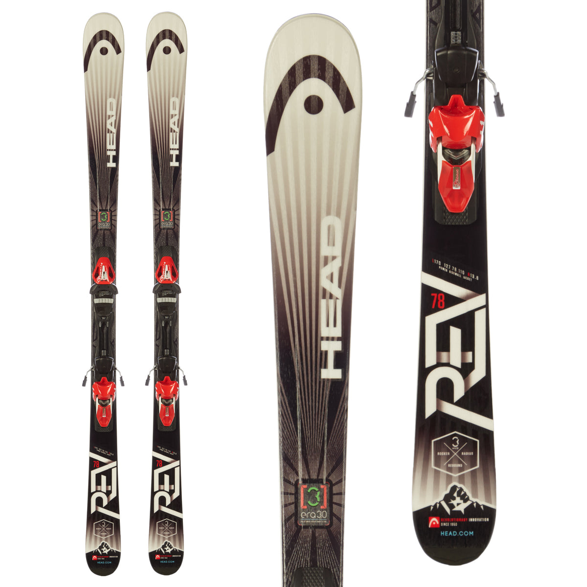 Head Rev 78 Skis Skis + PRD 11 Bindings 2015
