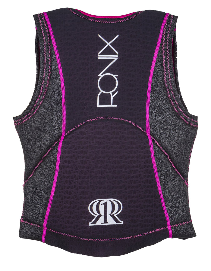 Ronix Coral Impact Wakeboard Vest - Women's 2018 Metallic Black/Sid Purple Back View