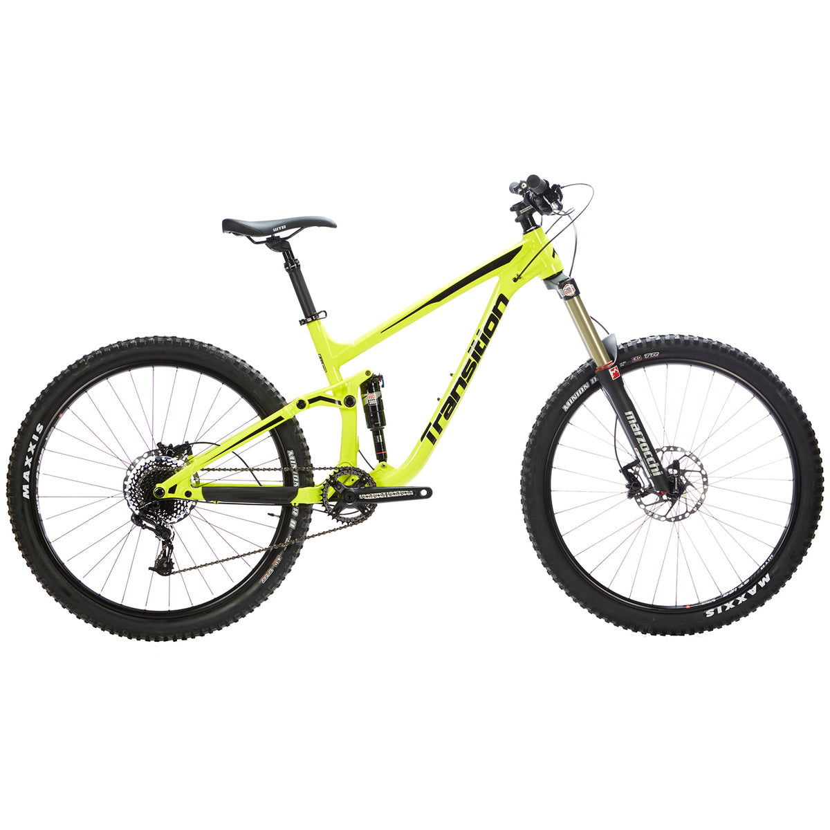 Transition Patrol 4 Complete Mountain Bike 2016 Highlighter Yellow Side View