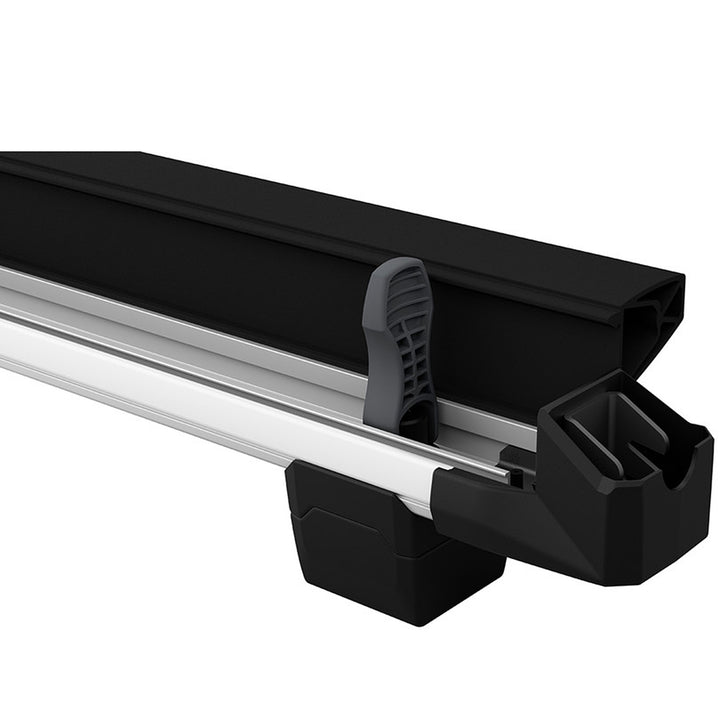 Thule SnowPack 4 Snow Rack w/ Locks Black/Silver Detail 4 View