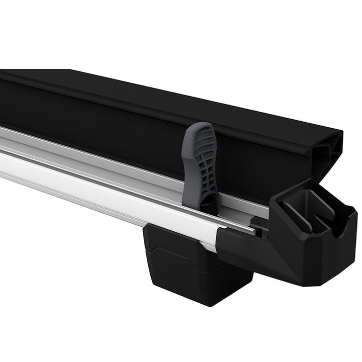 Thule SnowPack 6 Snow Rack w/ Locks Black/Silver Detail 3 View