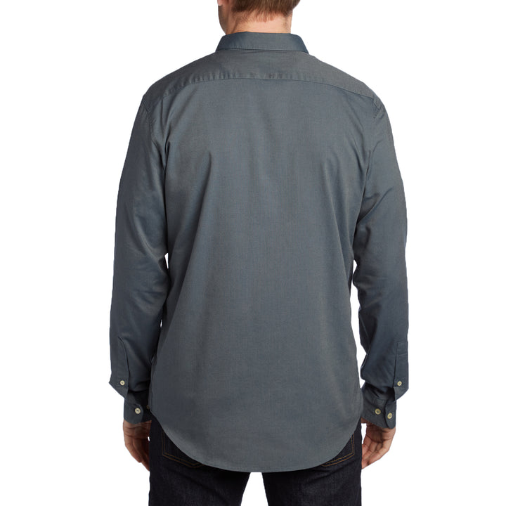 RVCA That'll Do Oxford Long-Sleeve Shirt Iron Back View