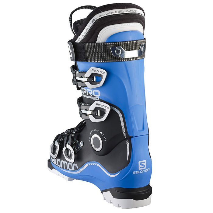 Salomon X Pro 80 Ski Boots 2016 Blue/Black/White Back View