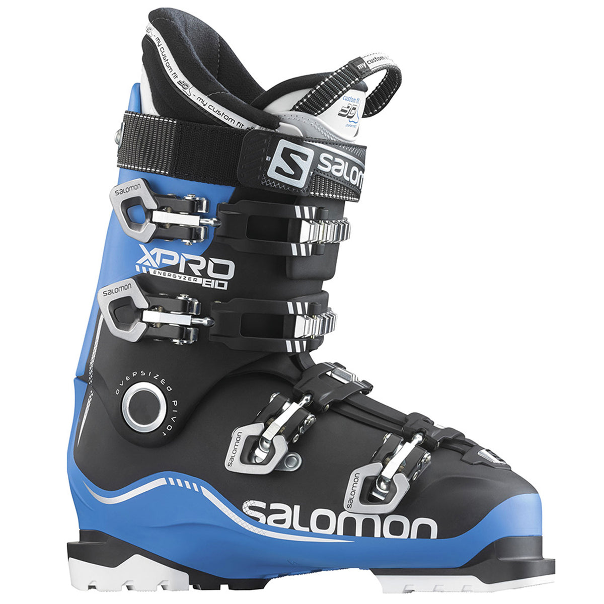 Salomon X Pro 80 Ski Boots 2016 Blue/Black/White Side View