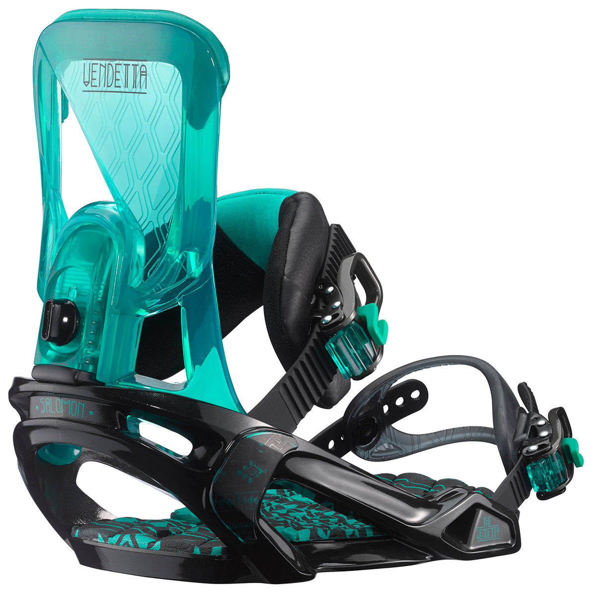 Salomon Vendetta Snowboard Bindings - Women's 2016 Black/Green