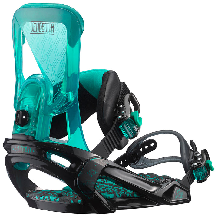 Salomon Vendetta Snowboard Bindings - Women's 2016 Black/Green