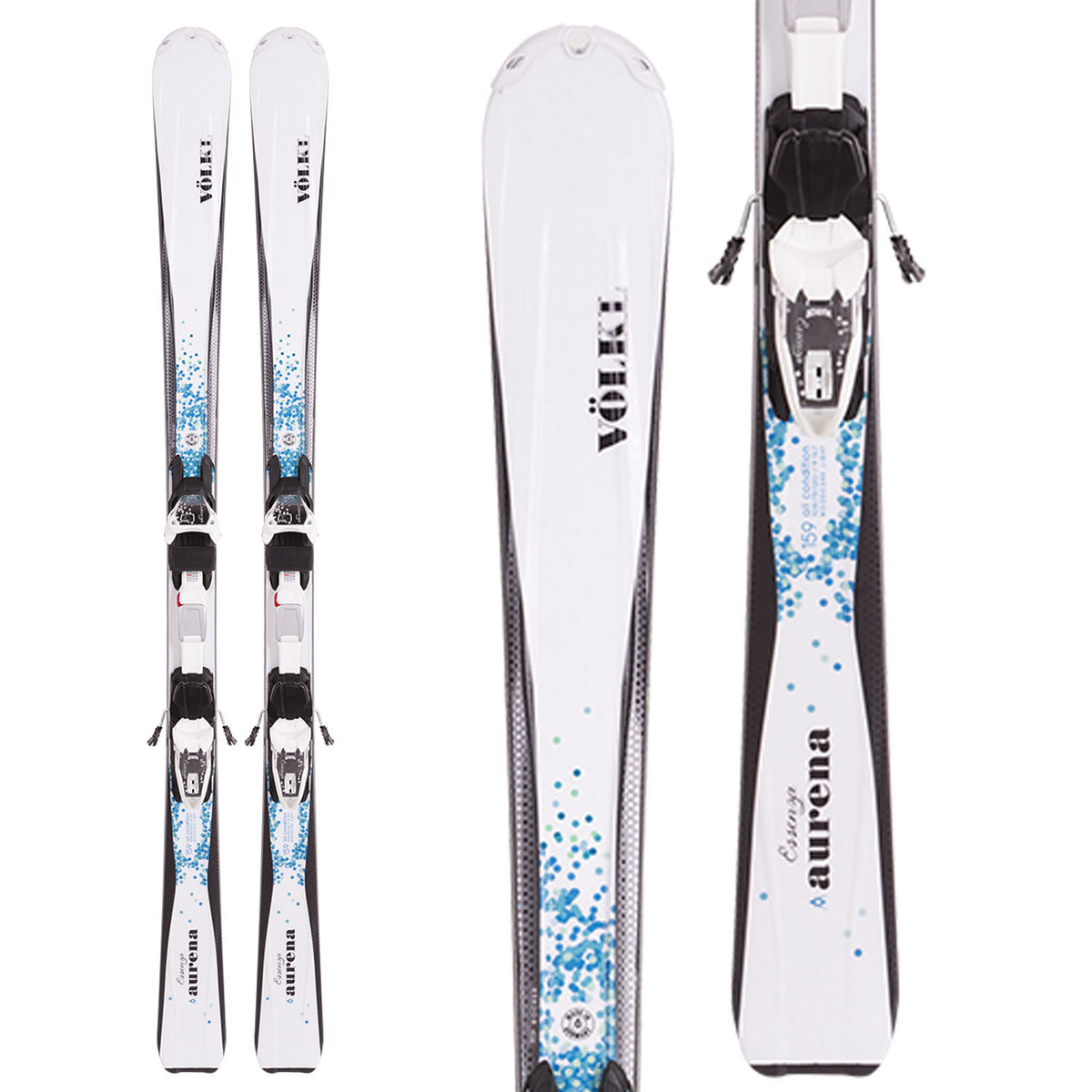 Volkl Aurena Essenza Skis + 4Motion 10.0 Bindings - Women's 2016