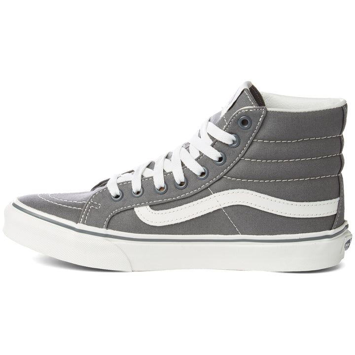 Vans Sk8-Hi Slim Shoes - Women's Castlerock/Blanc de Blanc Side View