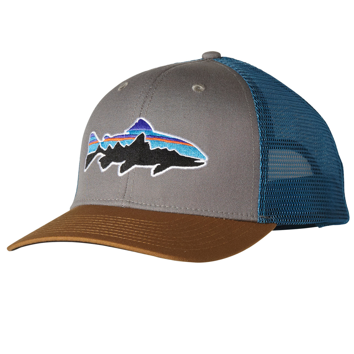 Patagonia Fitz Roy Trout Trucker Hat Feather Grey
