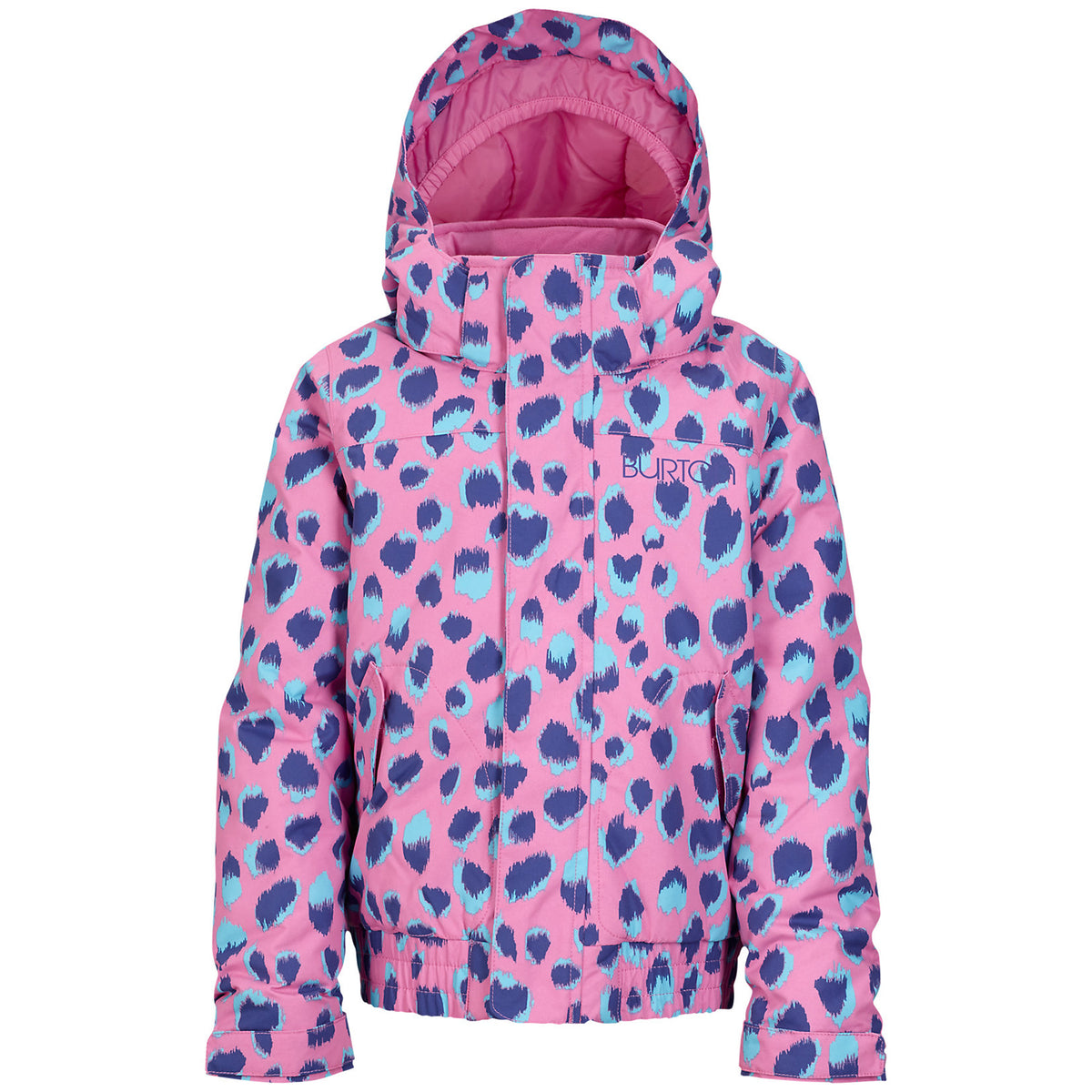 Burton Minishred Twist Jacket - Little Girls' Pop Cheetah Front View