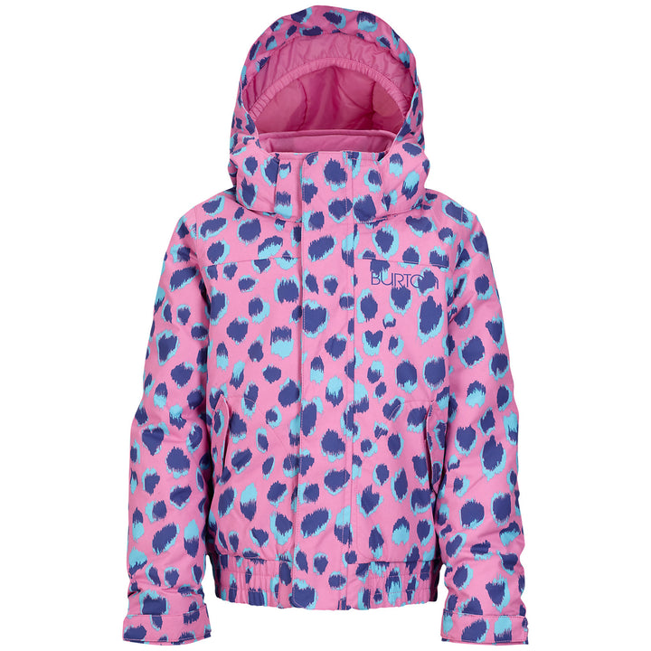 Burton Minishred Twist Jacket - Little Girls' Pop Cheetah Front View