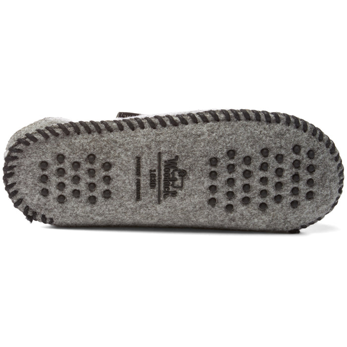 Woolrich Felt Mill Scuff Slipper - Women's Steel Gray Bottom View