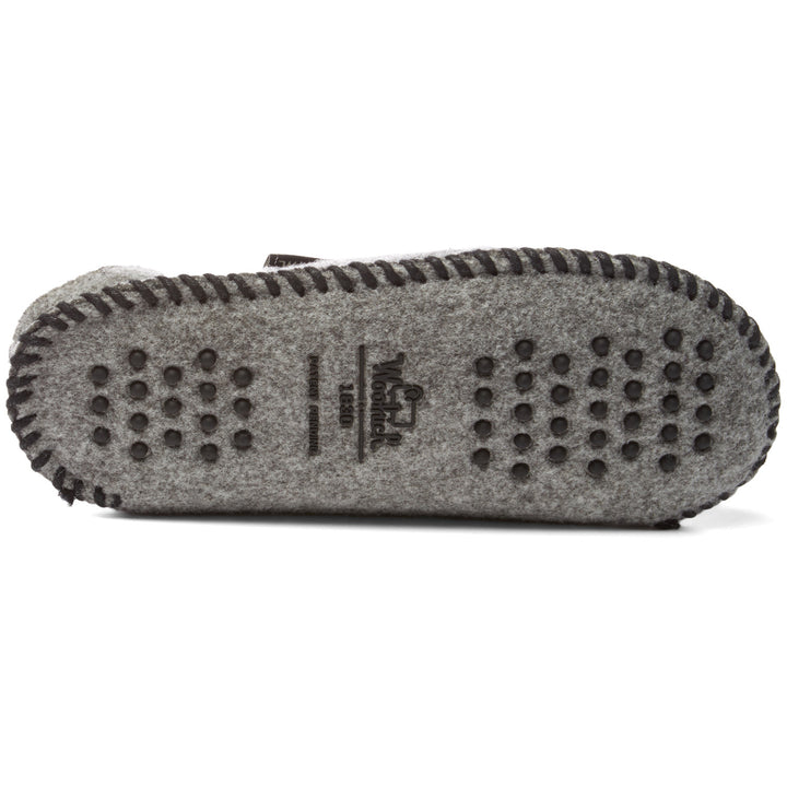 Woolrich Felt Mill Scuff Slipper - Women's Steel Gray Bottom View