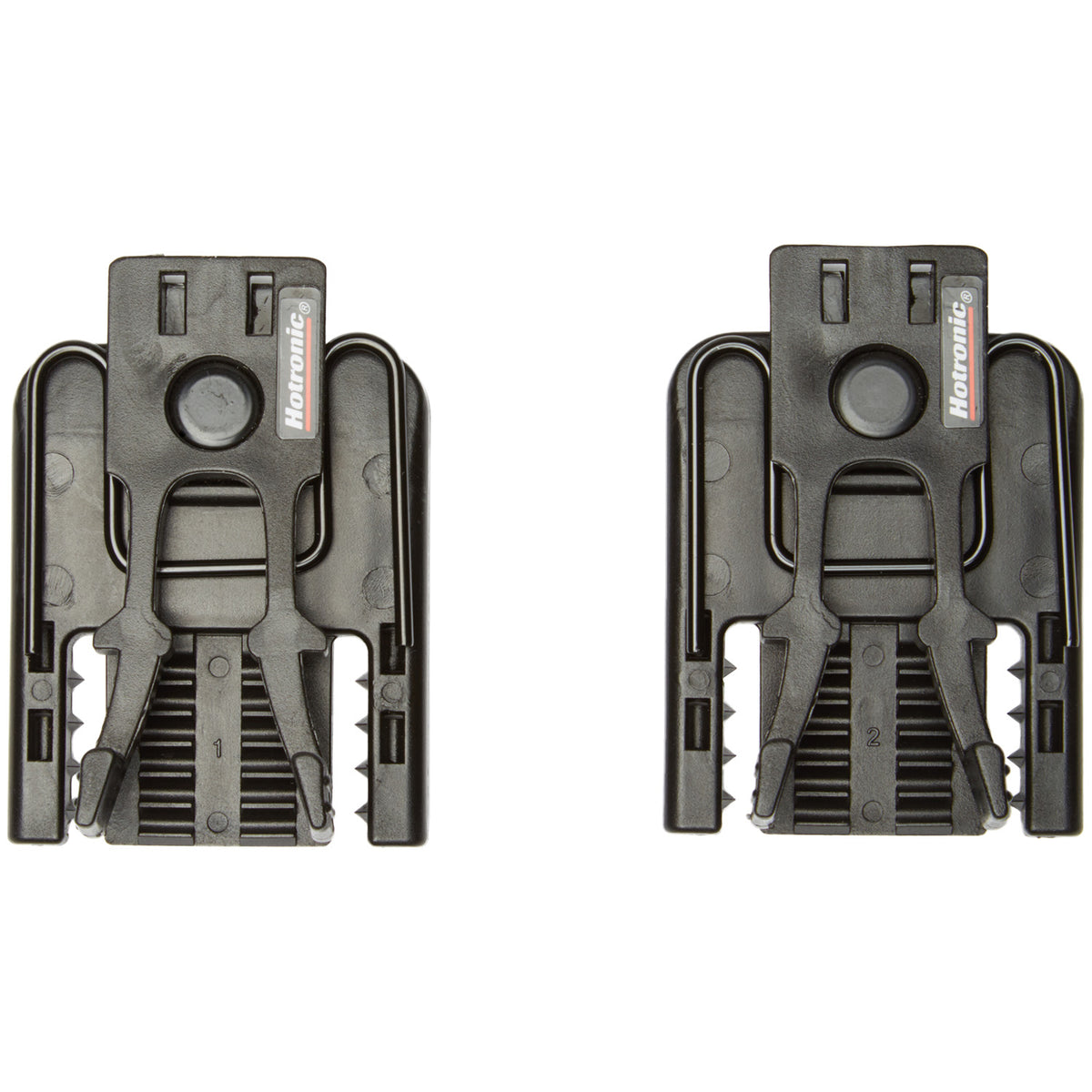 Hotronic Slide Strap Brackets Black Front View
