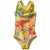 Patagonia QT Swimsuit (Ages 2-7) - Little Girls' Neo Tropics Lite/Blazing Yellow Front View